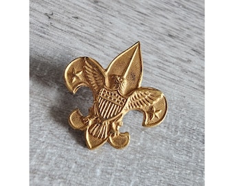 Boy Scouts of America BSA Be Prepared Pat. 1911 Cub Fleur De Lis Tenderfoot Pin