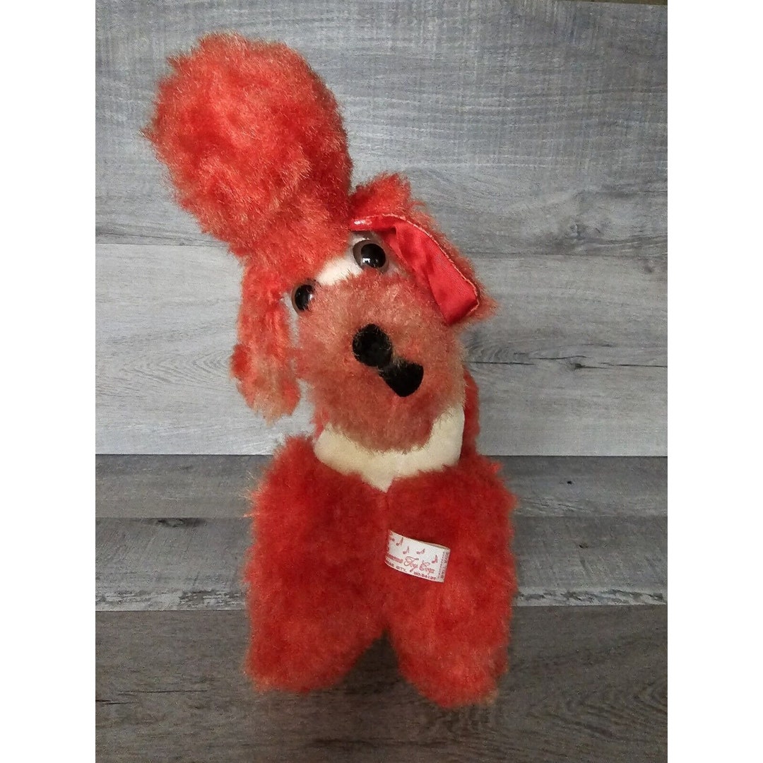 Red poodle stuffed animal discount