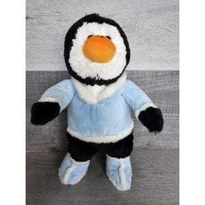 Winter Penguin With Scarf Plush Stuffed Lovey Animal Holiday Christmas