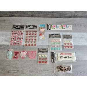 Lote de pegatinas - Día de San Valentín Love Vday Scrapbooking Pegatinas 3D Jolee's #10