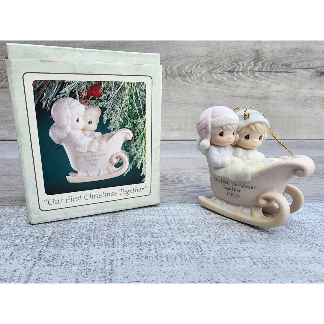 Precious Moments Our First 1st Christmas Together Ornament 1993 With ...