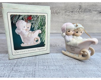 Precious Moments 1994 Figurine Ornament "baby's 1st Christmas 1994 ...