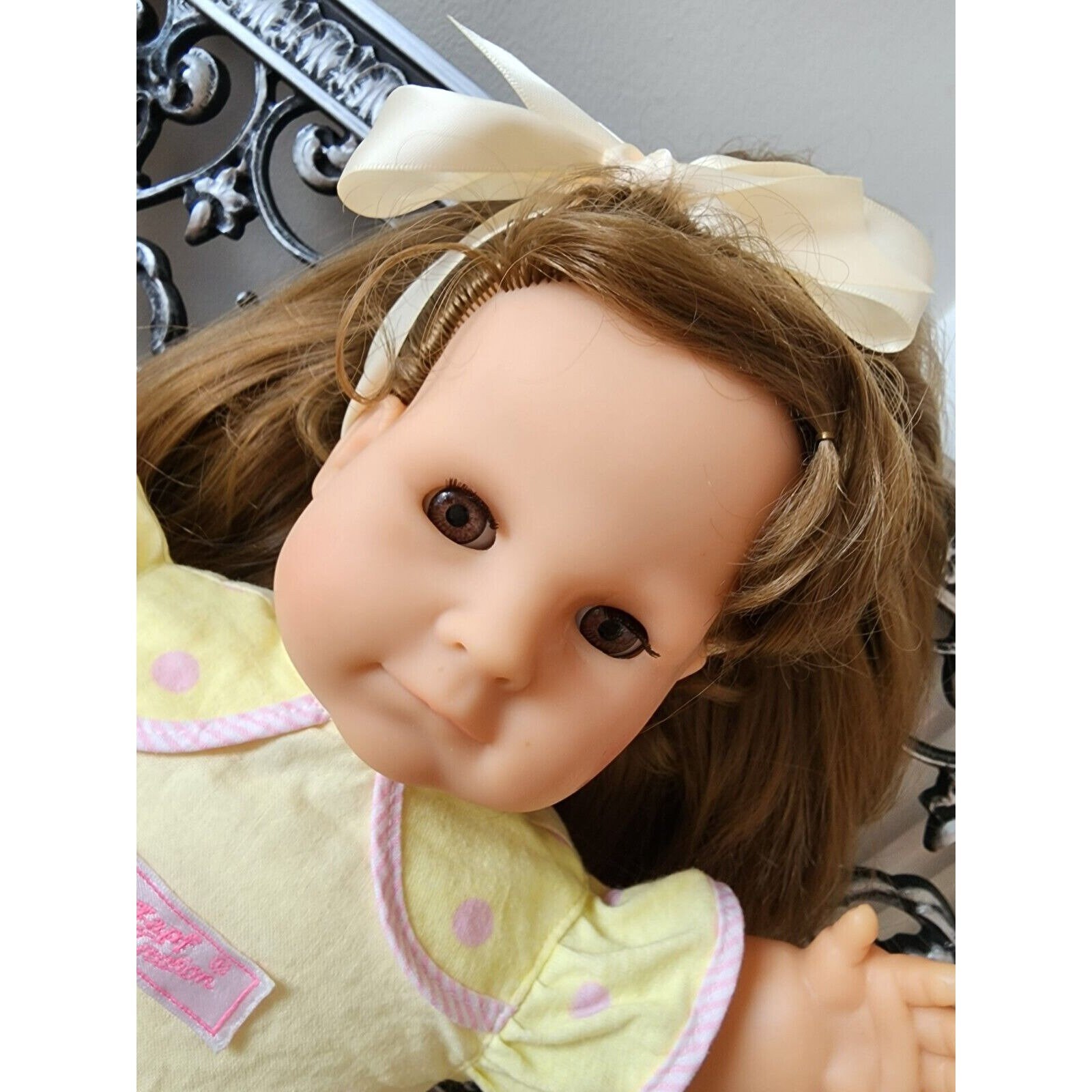 1980s Zapf Creation Beautiful Girl Baby Doll 16 Inch All Original