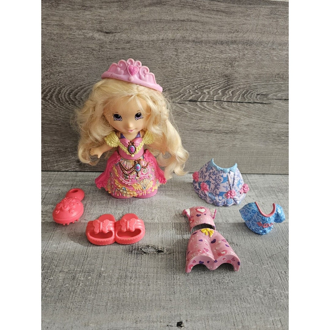 Fisher Price Snap N Style Doll Clothes Dress Hat Blonde Figure Mattel ...