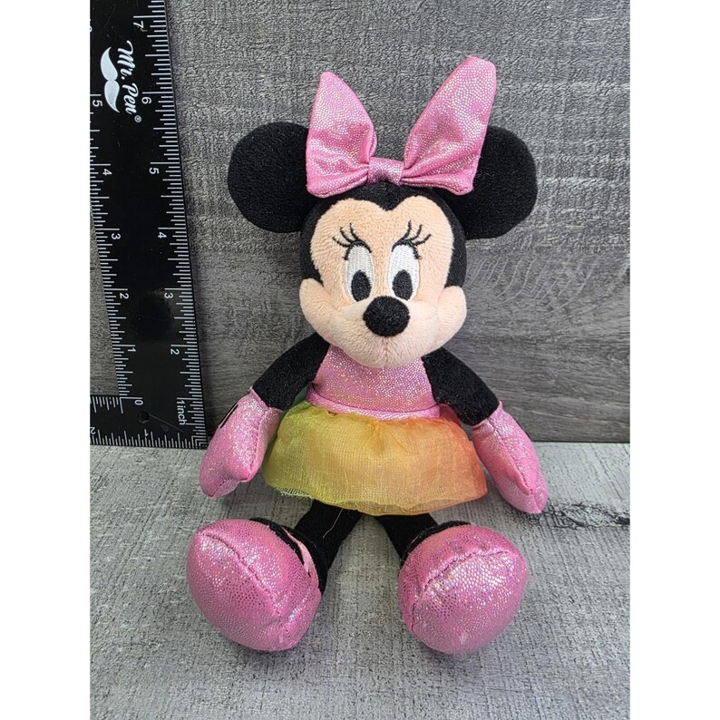 TY Beanie Baby 8" Disney Pink Sparkle Minnie Maus Ballerina Plüschtier bin5 Bild 5