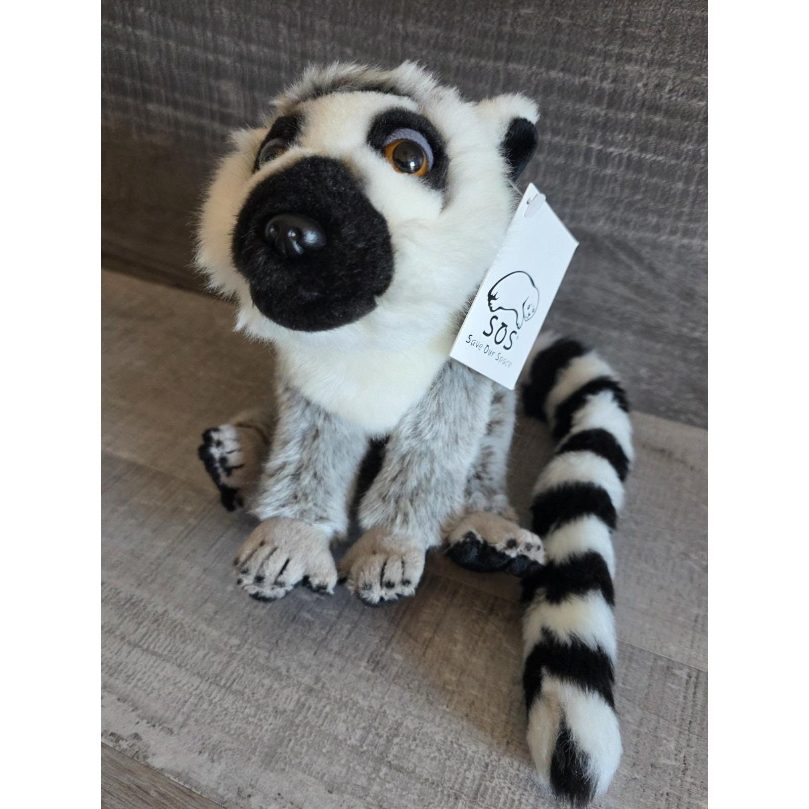 New SOS Save Our Space Ring Tailed Lemur 2003 Stuffed Animal Plush