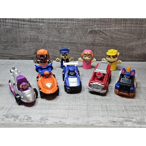 Paw Patrol Cars Bundle Figur Paw Patrol Play Time Bonus Fingerpuppen