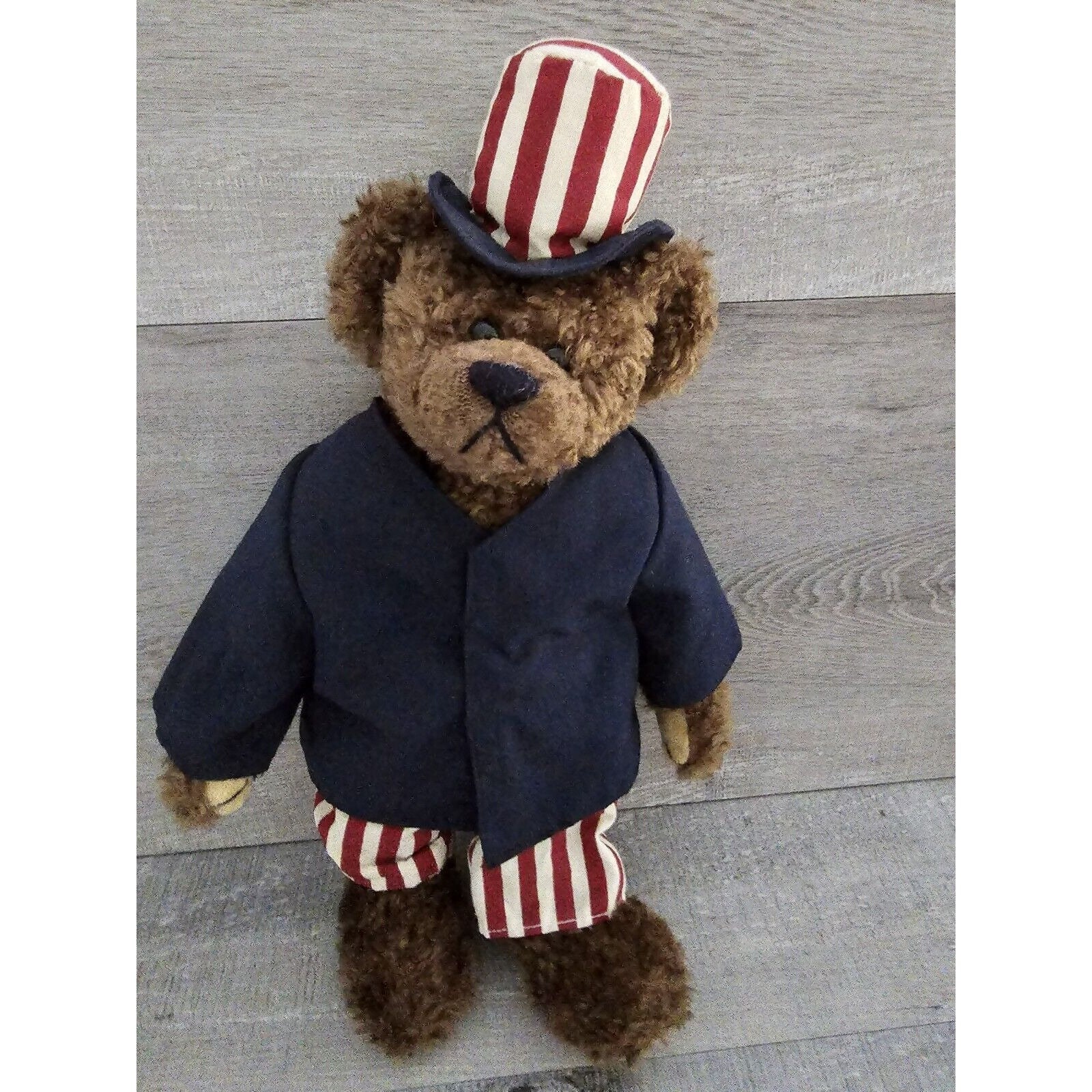 Ty Vintage 1993 Patriotic Samuel Teddy Bear Attic Treasure Stuffed