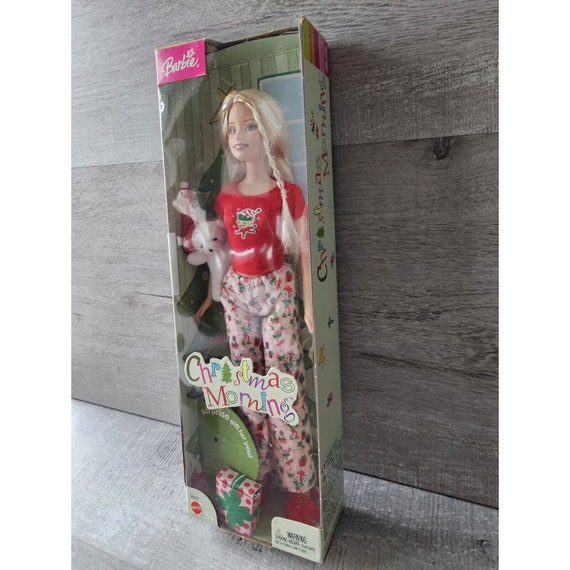 Vintage Barbie Christmas Morning Mattel Holiday Doll Blonde 2004 G6470 New Etsy Canada