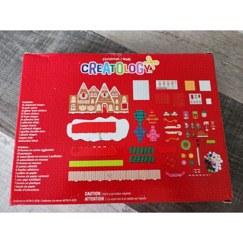 Creatology 3D Christmas Fabric Craft Kit Gingerbread House Noel Holiday