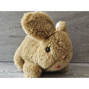 7&quot; Vintafe First Corp Brown Bunny Rabbit Bunny Stuffed Animal Plush Japan