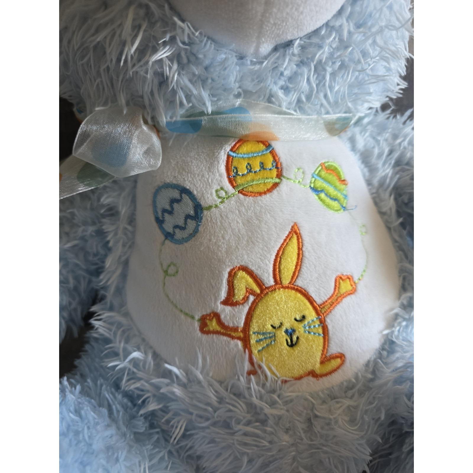 Dan Dee イースター刺繍 うさぎ ぬいぐるみ Dan Dee Collectors Choice Blue Easter Bunny Rabbit 20
