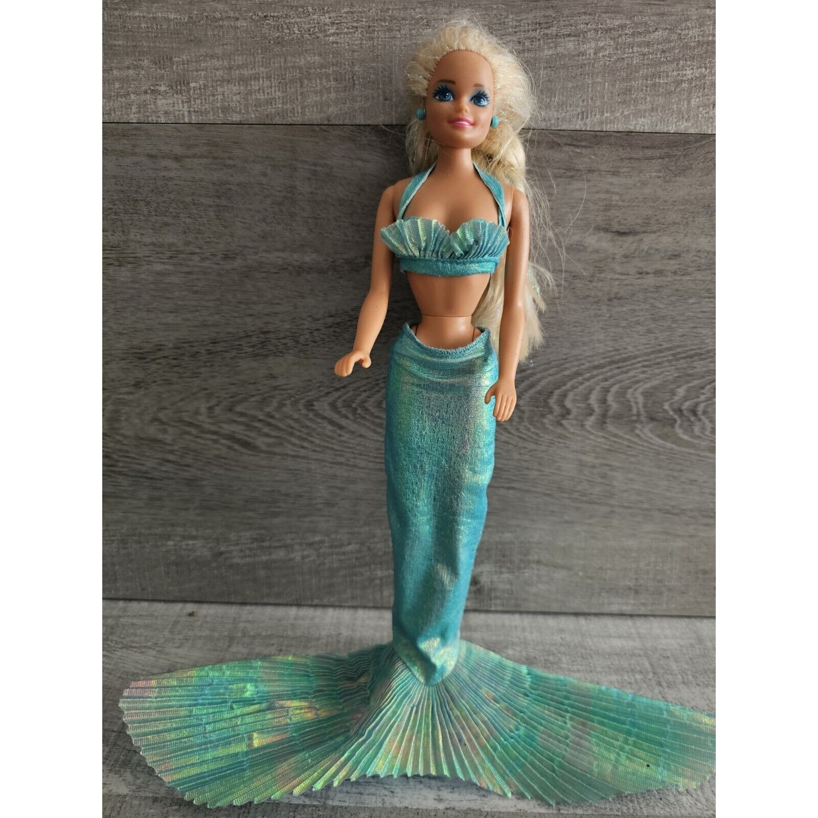 マーメイド　バービー　Barbie　レア Vtg 1991 Magical MERMAID Barbie Blue Rainbow Glitter