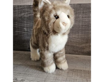 ZIPPER the Plush Gray Tabby Cat Stuffed Animal Douglas Cuddle Toys