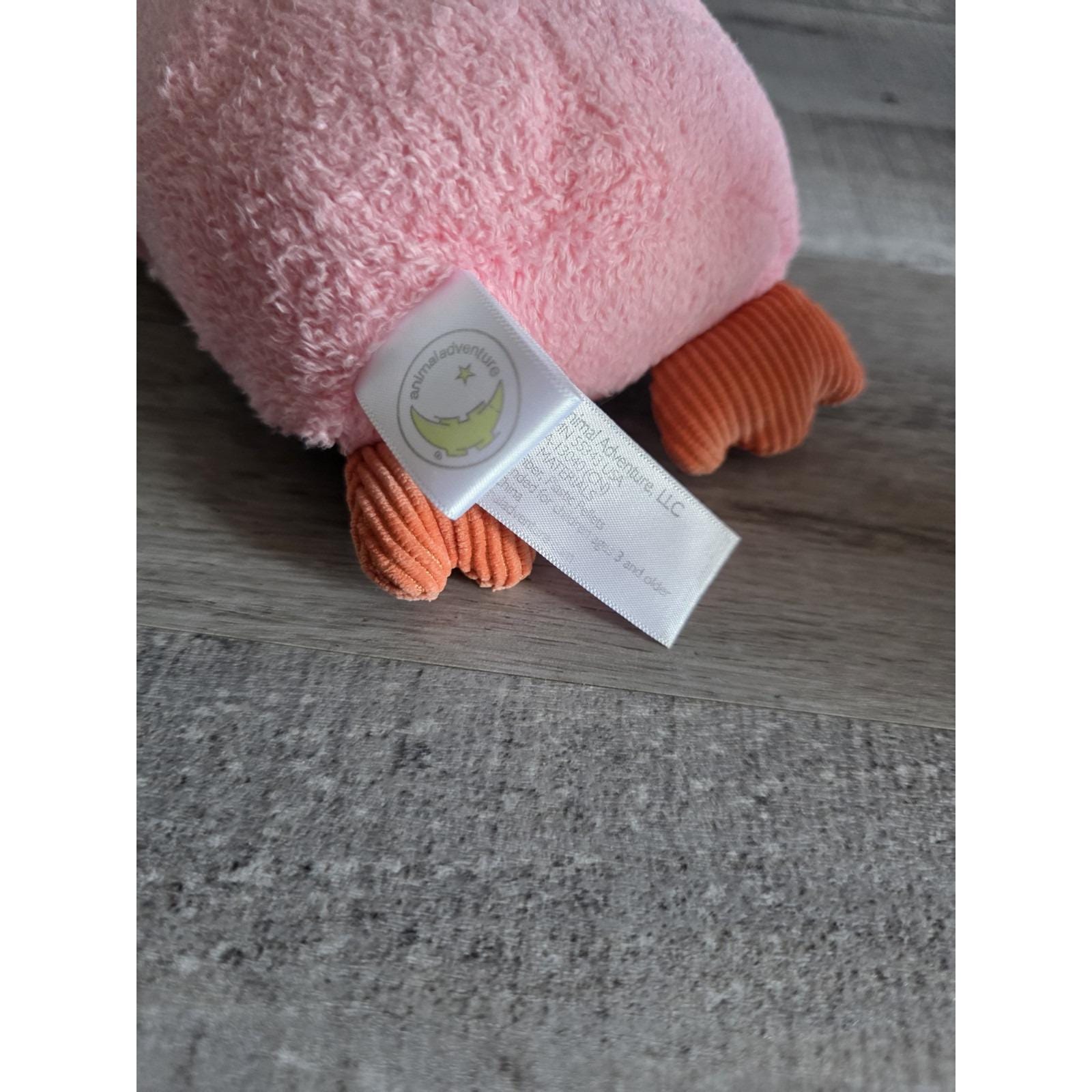 アニマルアドベンチャー ピンク 千鳥格子 フクロウ ぬいぐるみ