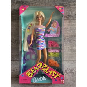 Vintage Bead Blast Barbie Doll 1997 Mattel #18888 Beads NEW