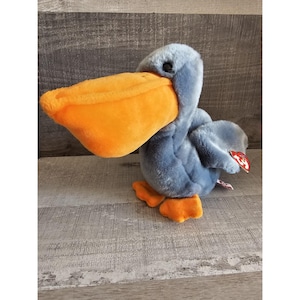 TY Retired Beanie Baby Scoop the Pelican 1996 With Tag New 4107