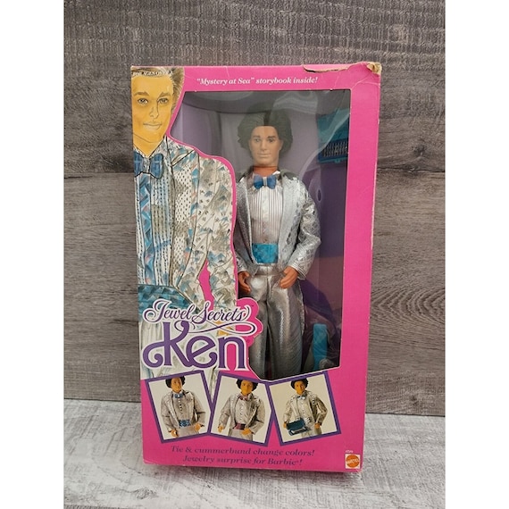 Vintage 1986 Mattel Barbie Jewel Secrets Ken #1719 Brand New in