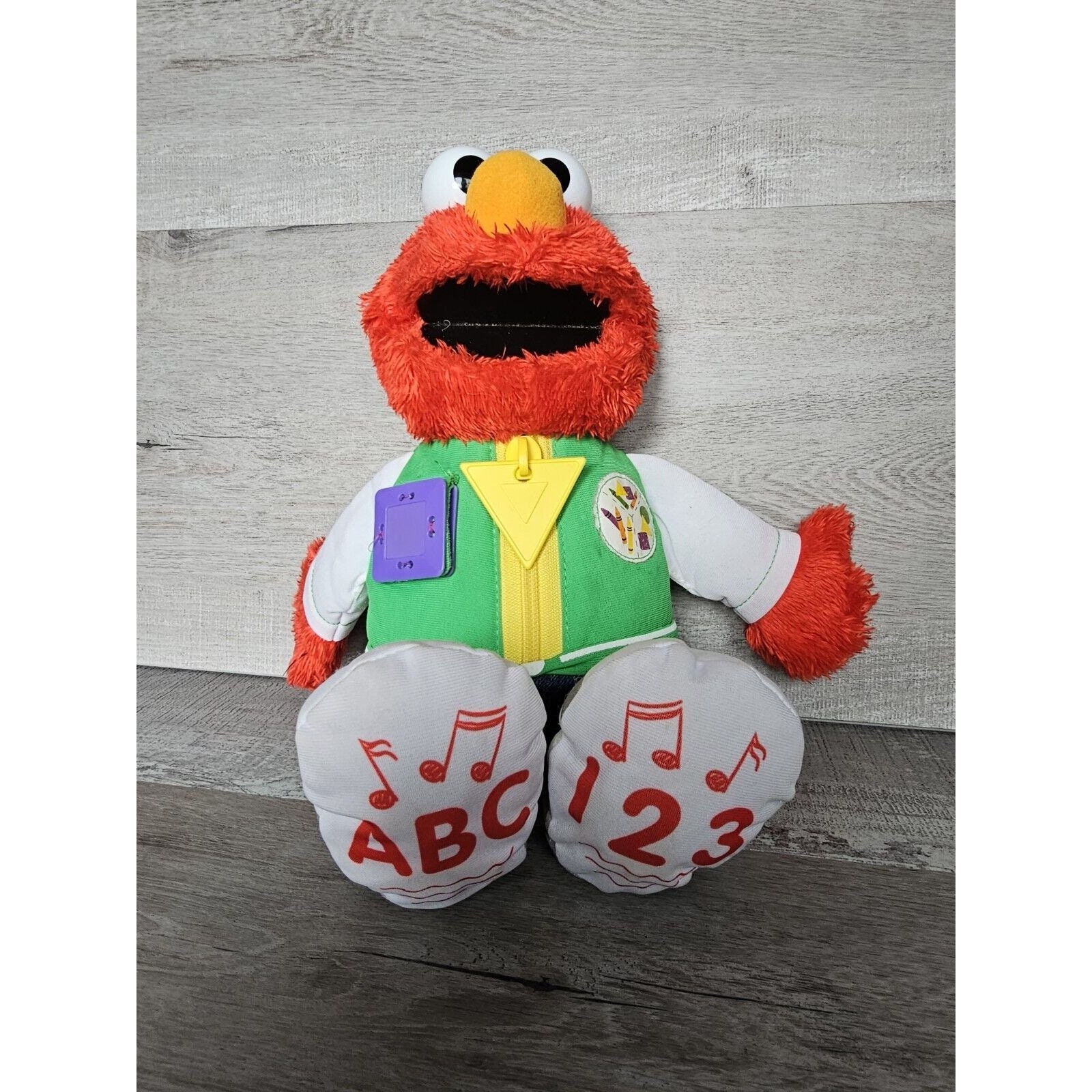 Elmo Ready 4 School Sesame Street Talking ABC 123 Hasbro 11 Plush Works Etsy