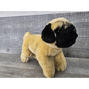 Yomiko Classics PUG Dog 8&quot; Perritto Plush Puppy by Russ Realistic Vintage