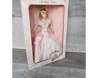 Deseos de cumpleaños para la muñeca Barbie de 1998, primera edición de la serie A, edición de coleccionista, Mattel n.° 21128