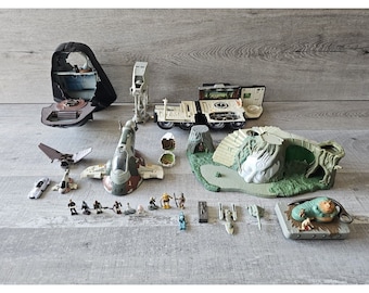 Micro Machines Vtg Galoob Mini Star Wars Action Fleet JABBA + LOT