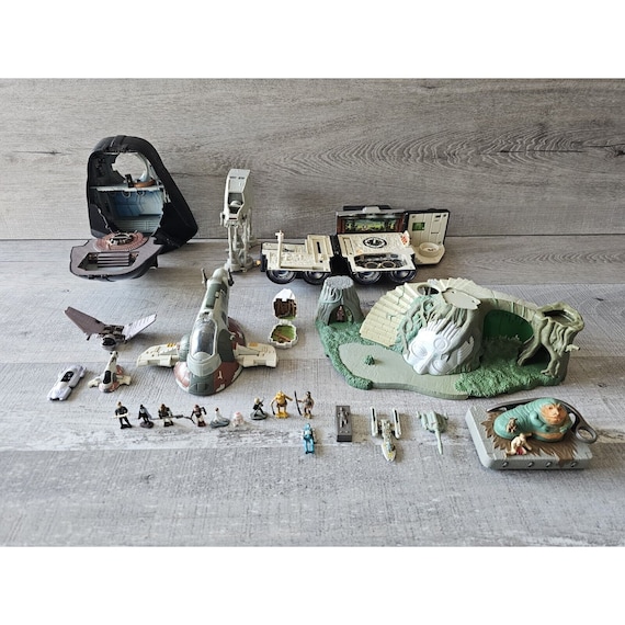 Micro Machines Vtg Galoob Mini Star Wars Action Fleet JABBA + LOT