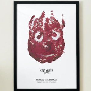 Cast Away Inspired Film Movie Poster - Wall Hanging Gift Print Film Canvas Art Collectable Retro Tom Hanks - All Sizes Available