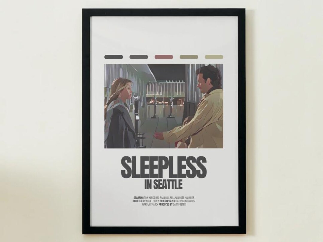 Sleepless in Seattle Inspired Poster - Wall Hanging Gift Print Film