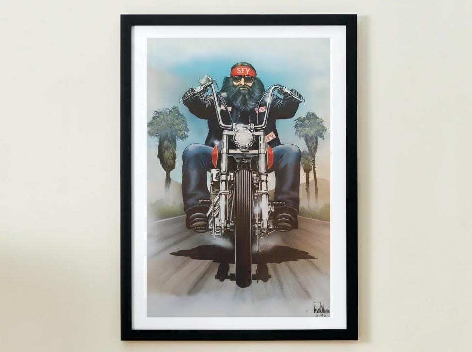 David Mann ハーレー イージーライダー ビンテージ 掛け時計 David Mann ハーレー イージーライダー ビンテージ 掛け時計