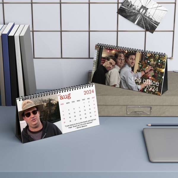 The Office 2024 Desk Calendar | Tv Show Art | Home Decor