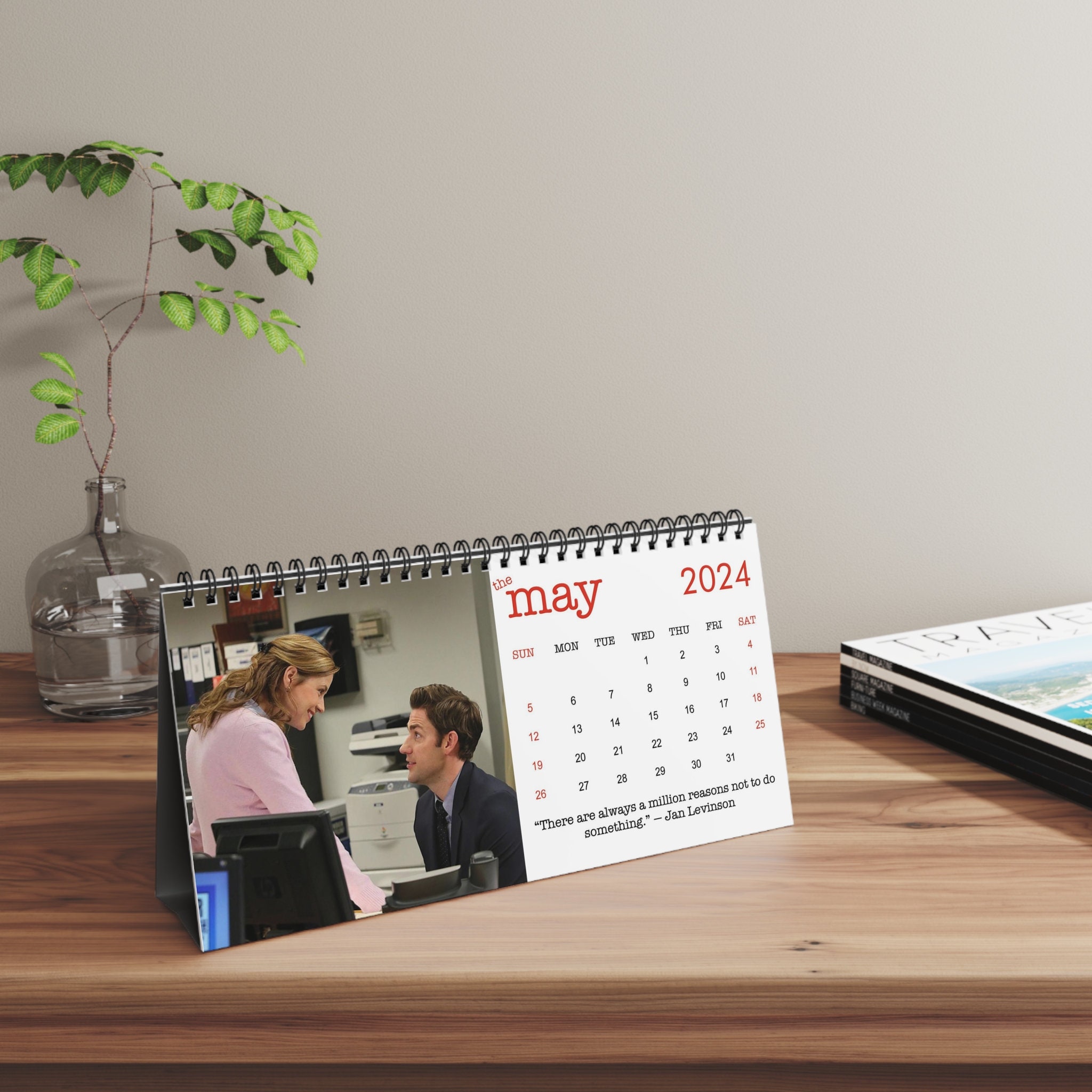 The Office 2024 Desk Calendar Tv Show Art Home Decor sold by