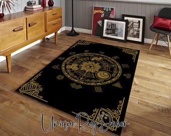 Zelda Symbol Rug: Gamer Room Decor, Gaming Chair Mat