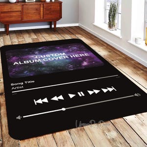 Custom Album Cover Rug: Personalized Music Decor