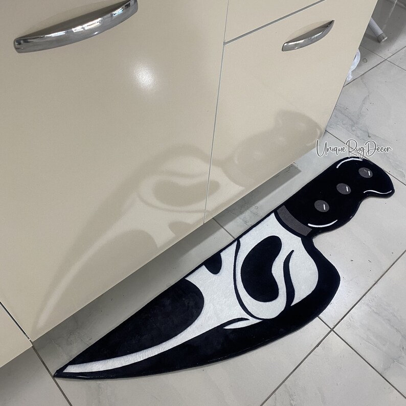 Scream Knife Rug Horror Movie Carpet Ghost Face Rug Kitchen Etsy