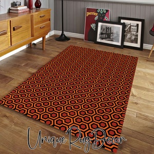 Shining Rug, Overlook Hotel Carpet, Room 237 Rug, Corridor Runner Rug, Non-Slip Geometric Mat, Living Room Carpet, Horror Decor