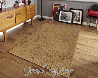 Moroccan Style Area Rug, Retro, Nonslip
