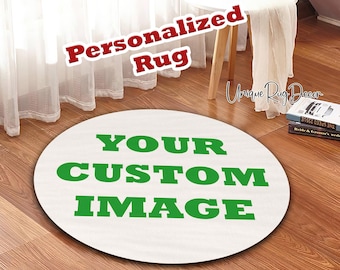 Custom Round Area Rug: Personalized Non-Slip Floor Mat