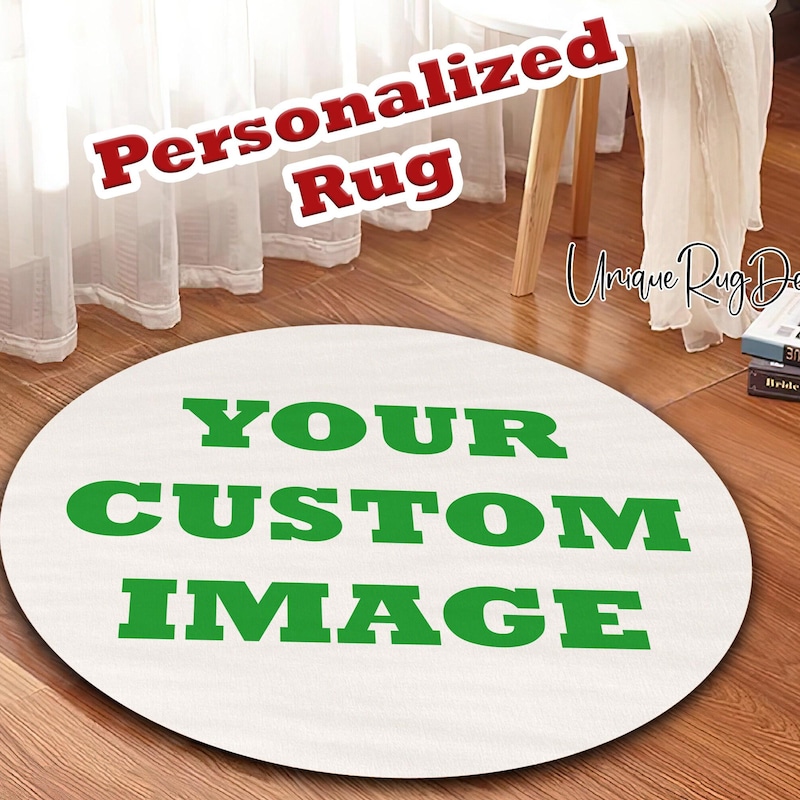Custom Circular Rugs Custom Round Rug - Etsy