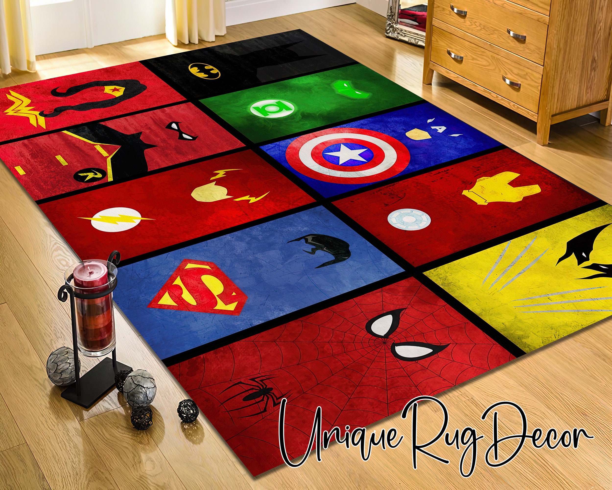 Superhero Logo Collage