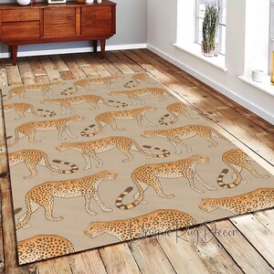 Tiger Pattern Rug: Safari Animal Carpet, Luxury Mat