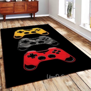 Game Controller Rug: Gamer Room Decor Mat