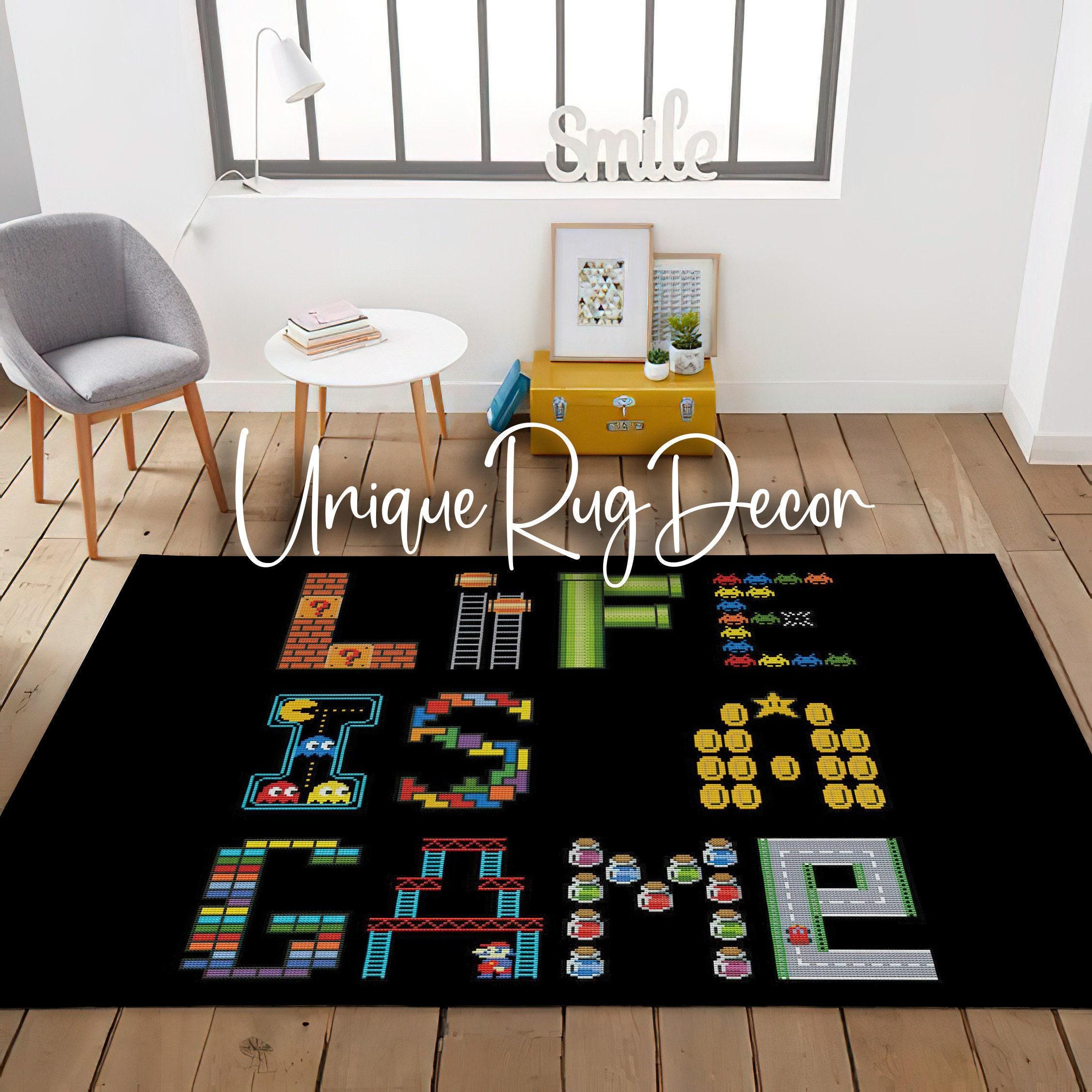 Retro Arcade Video Games Rug, Gamer Room Decor - Etsy Canada