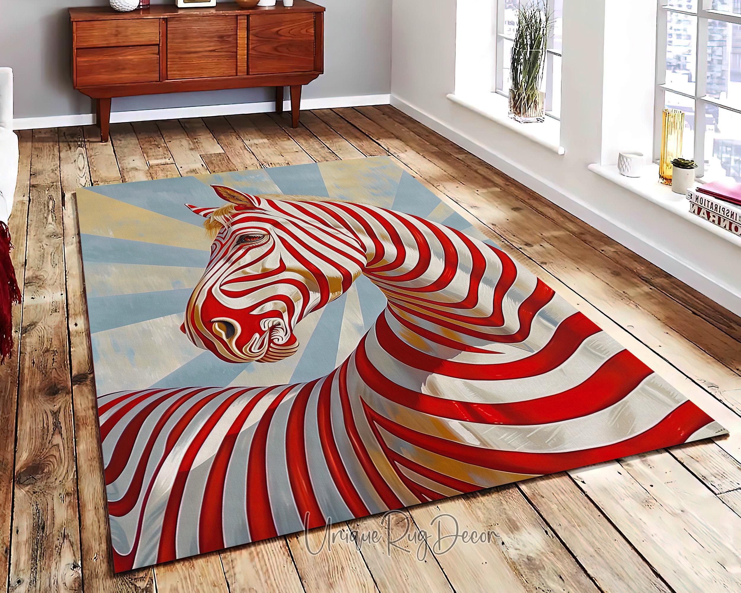 Tappeto Con Stampa Zebra: Moderno Tappeto In Microfibra Lavabile - Italia