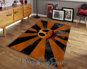 3D Halloween Pumpkin Rug: Scary Horror Decor Mat