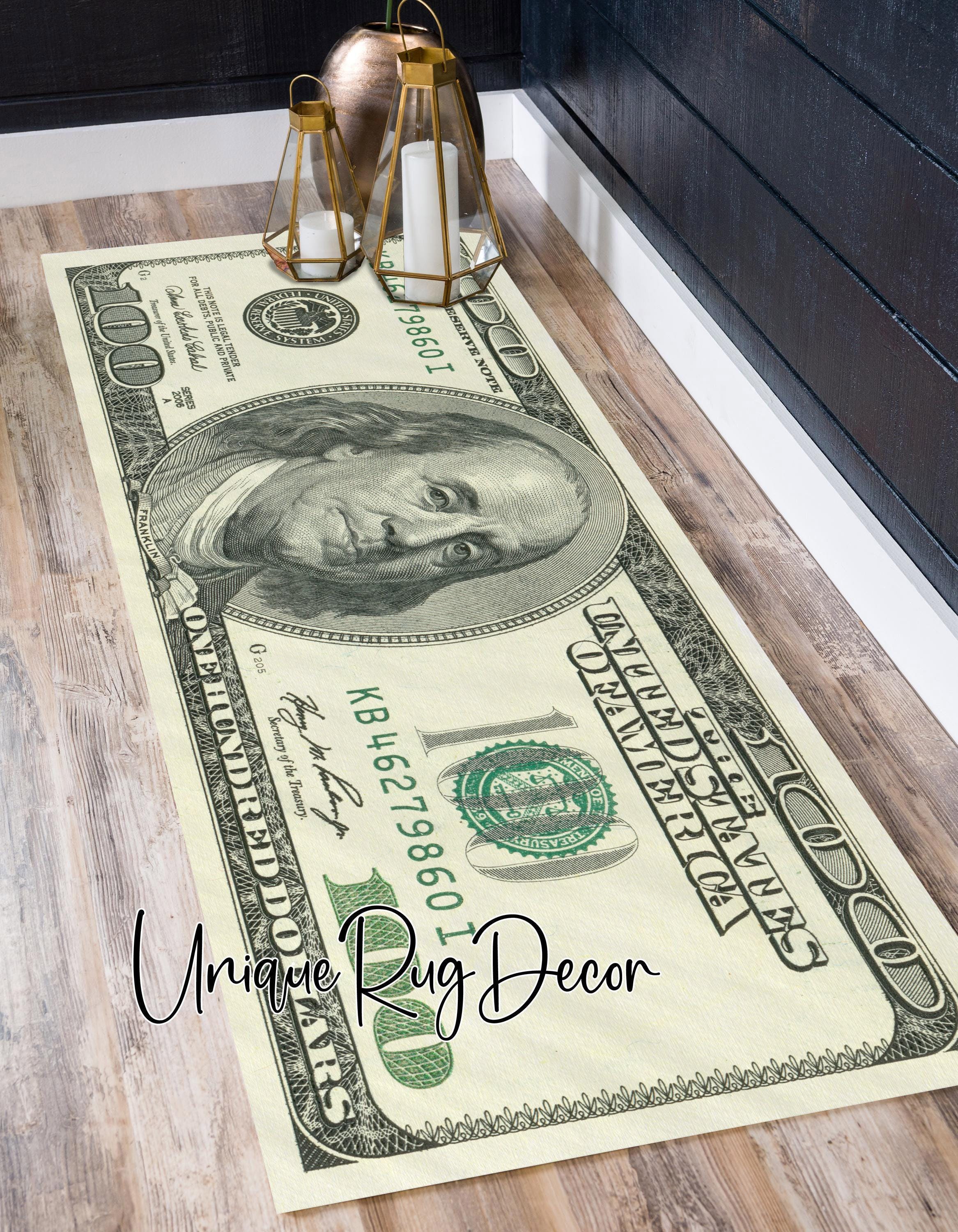 Benjamin Franklin Rug, 100 Dollar Bill Kitchen Runner - Etsy