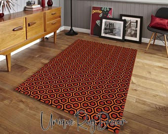 Overlook Hotel Rug: Room 237 Carpet, Geometric Horror Decor