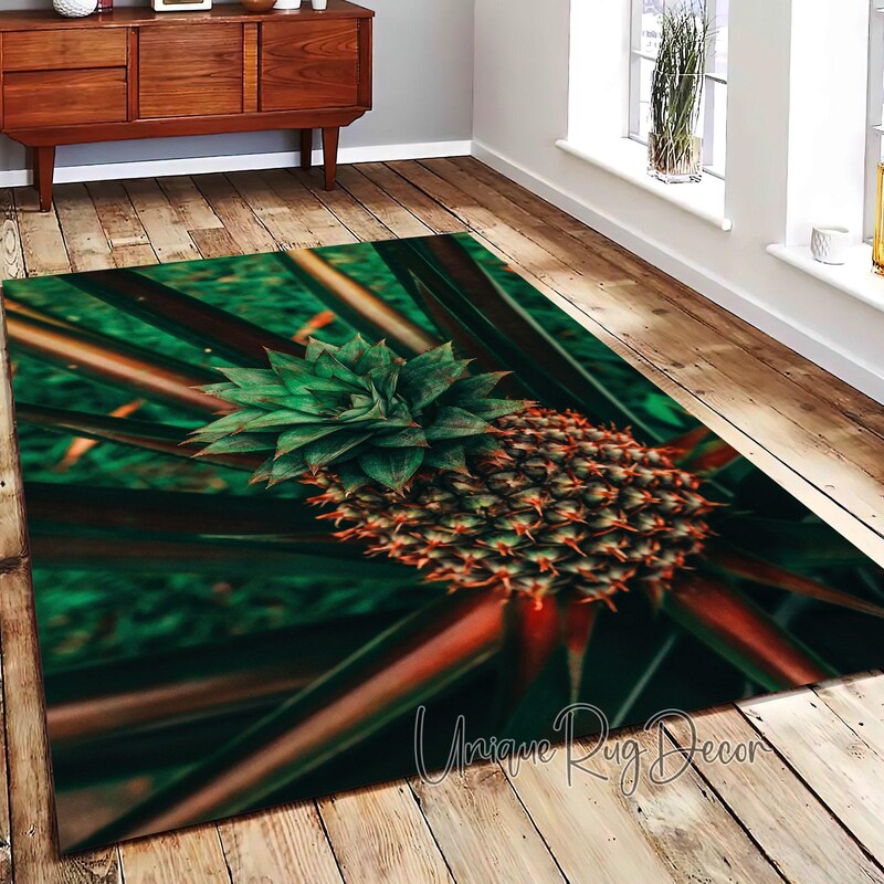 Pineapple Rug Wool Pineapple Rug - Etsy