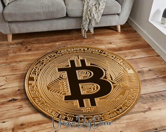 Bitcoin Rug: Non-Slip Office Decor Carpet