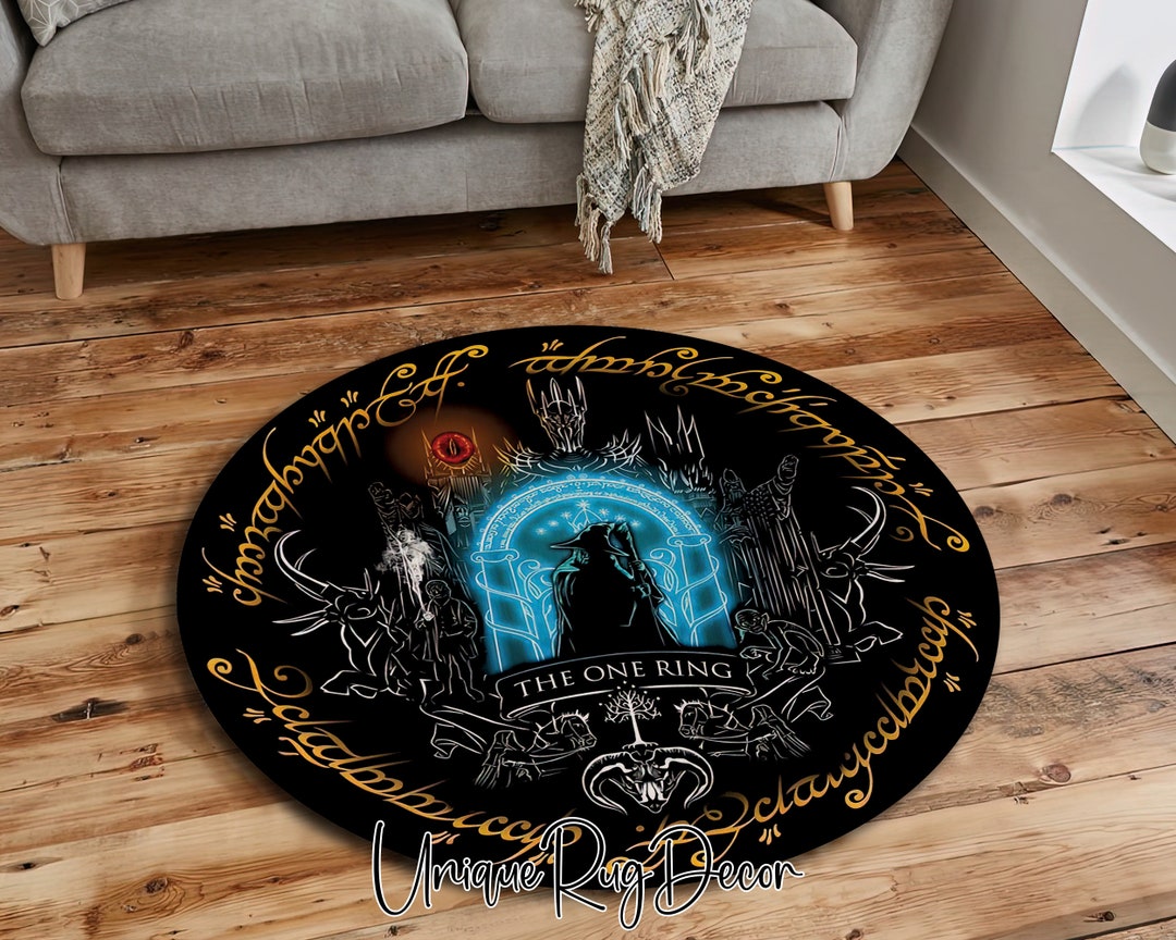 Fantastic Movie Elf Rug, Home Theater Playroom Carpet, Lord Round Rug ...